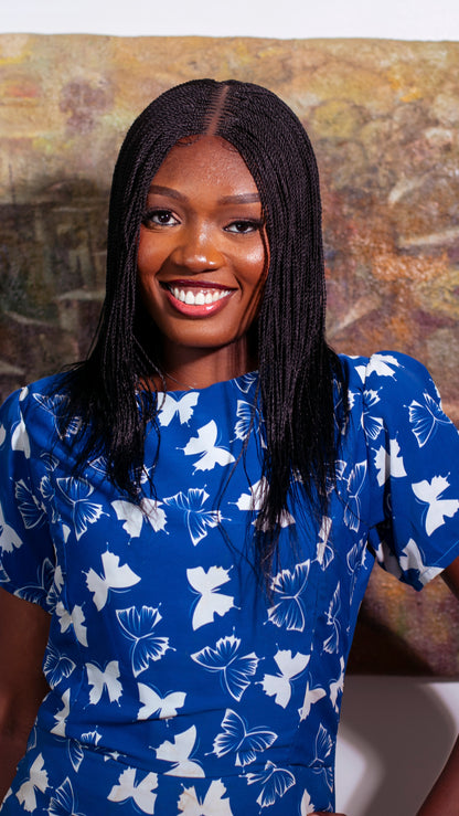 12&quot; 2X6 Lace Closure Micro Million Hand Twist Braided Wig