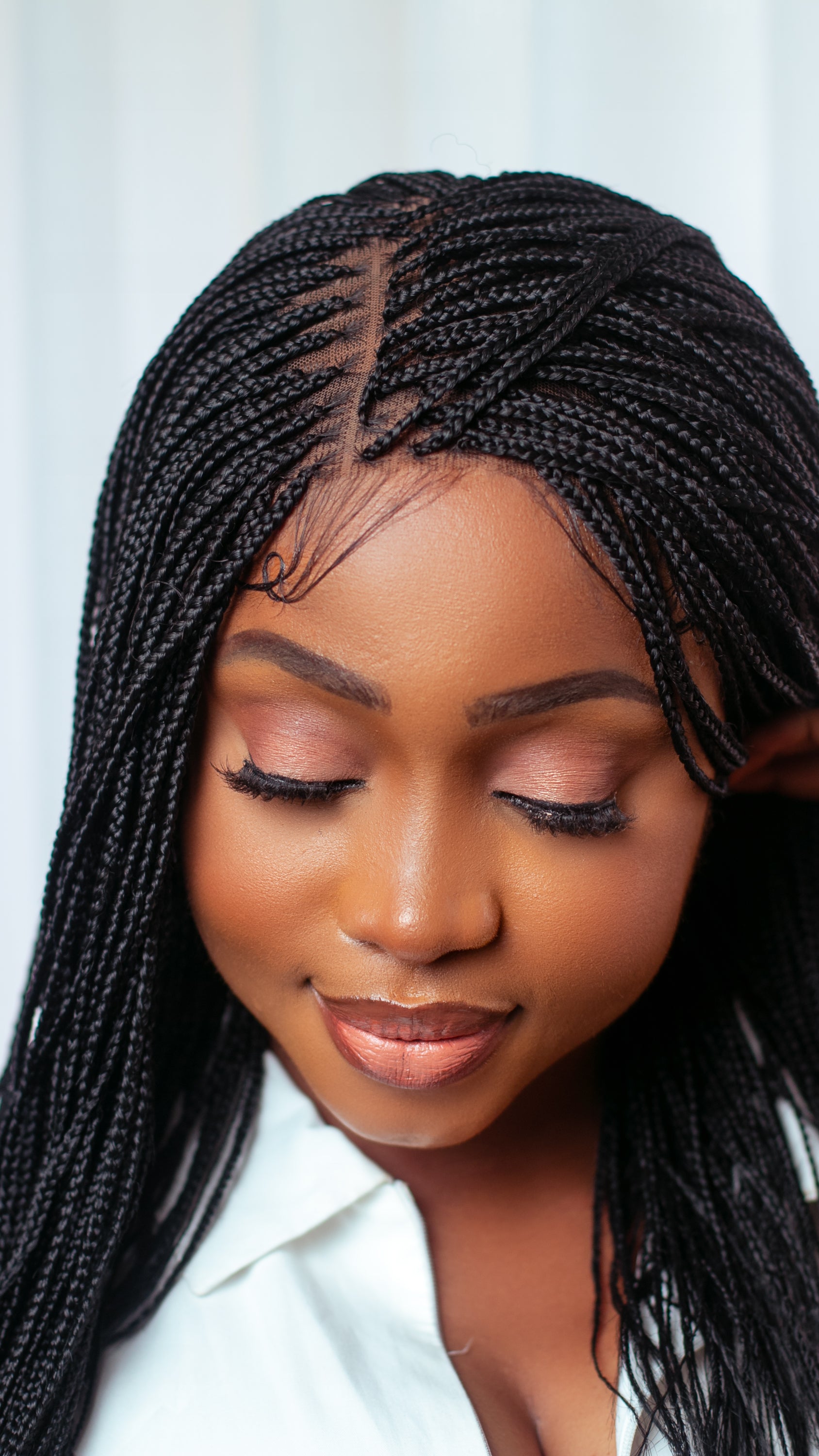 12&quot; 2X6 Lace Closure Micro Million Hand Braided Wig