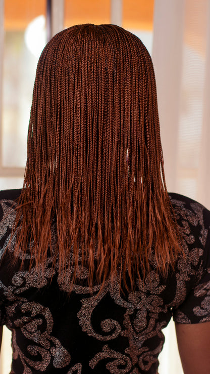 12&quot; 2X6 Lace Closure Micro Million Hand Braided Wig