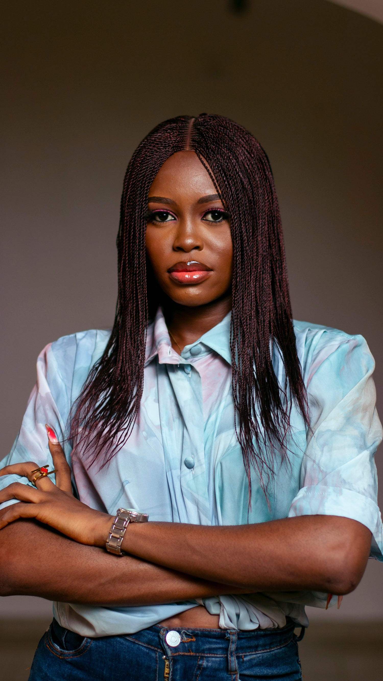 18&quot; 2X6 Lace Closure Micro Million Hand Twist Braided Wig