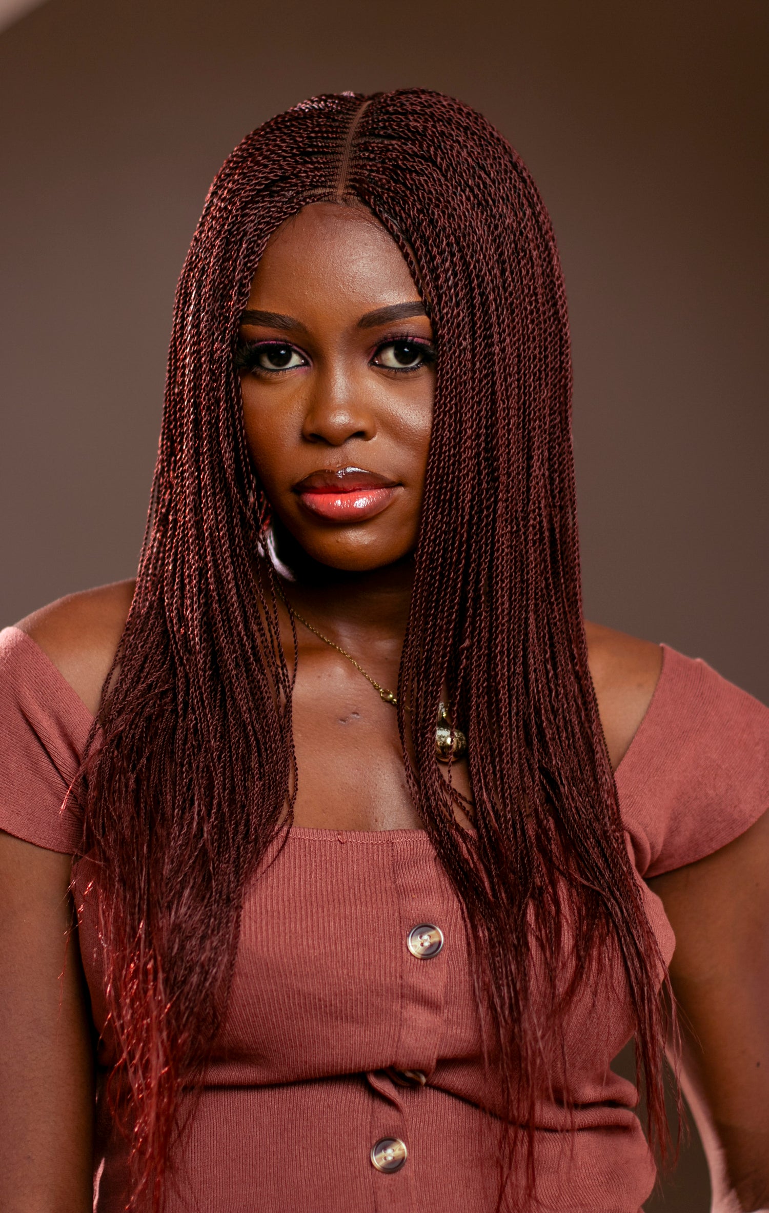 18&quot; 2X6 Lace Closure Micro Million Hand Twist Braided Wig