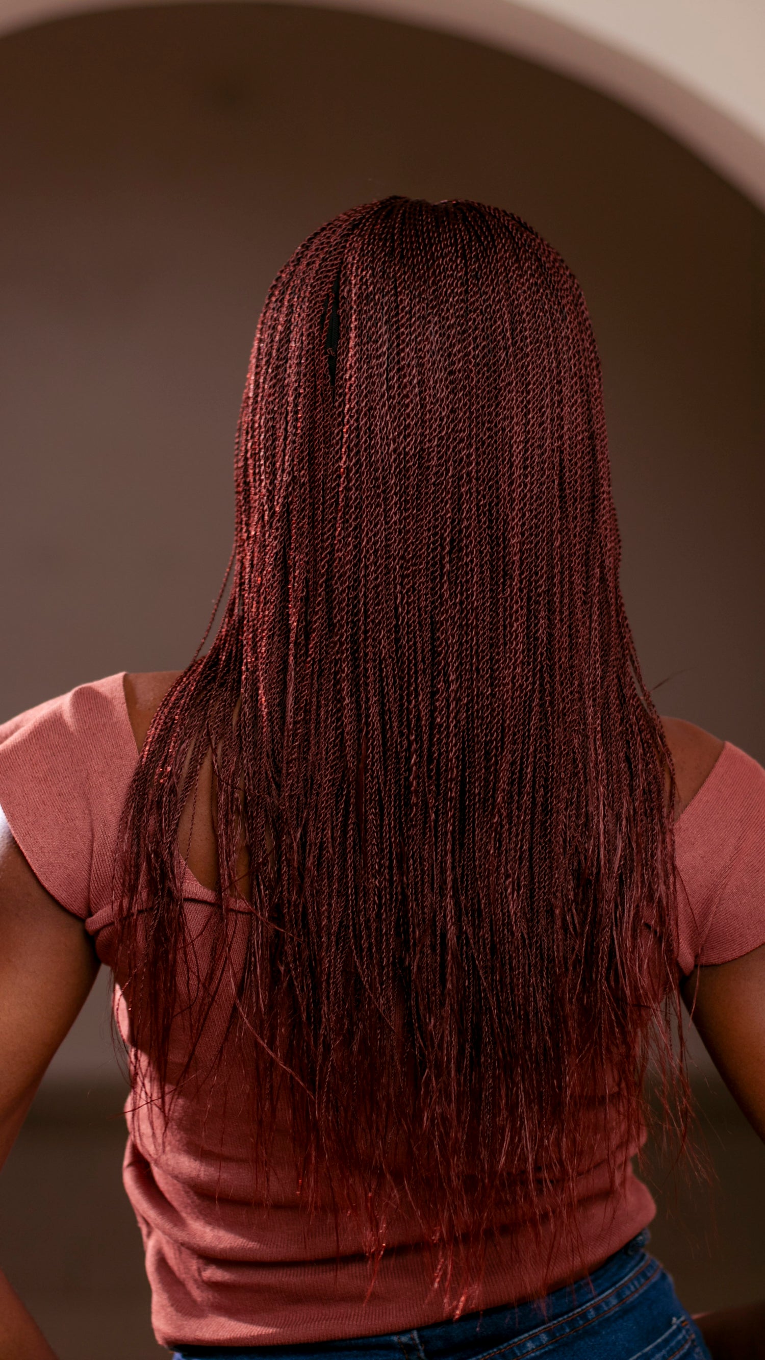 18&quot; 2X6 Lace Closure Micro Million Hand Twist Braided Wig