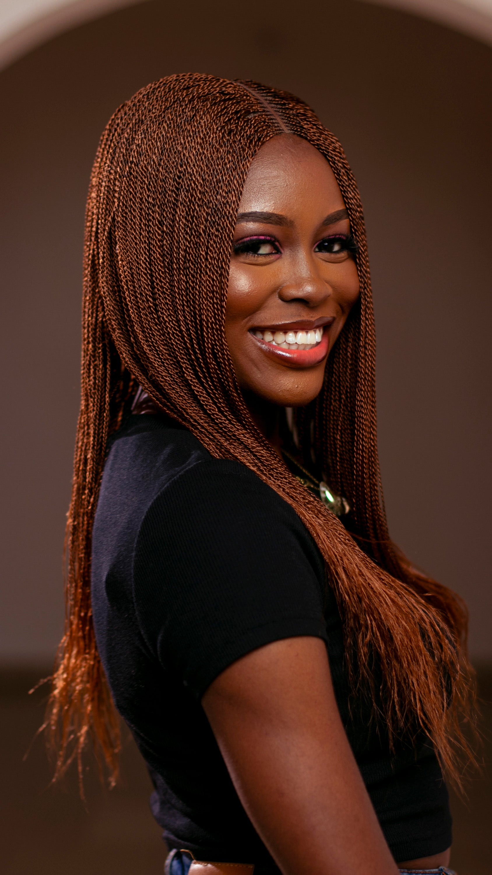 18&quot; 2X6 Lace Closure Micro Million Hand Twist Braided Wig