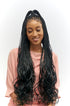 28" Full HD 360 Lace Front Knotless French Curl Hand Braided Wig