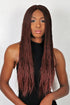 22" 2X6 Lace Closure Micro Million Hand Twist Braided Wig